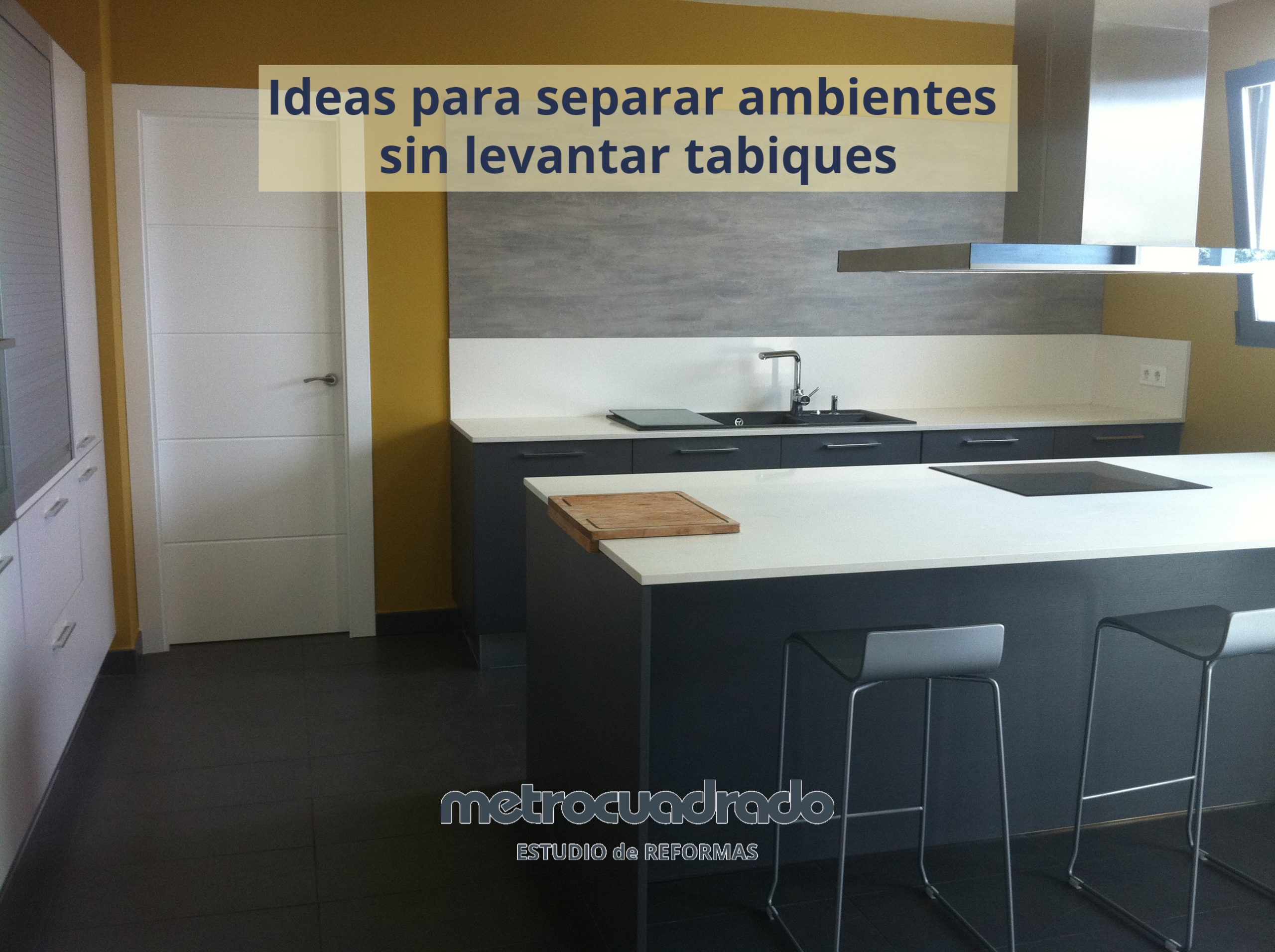Isla en la cocina.